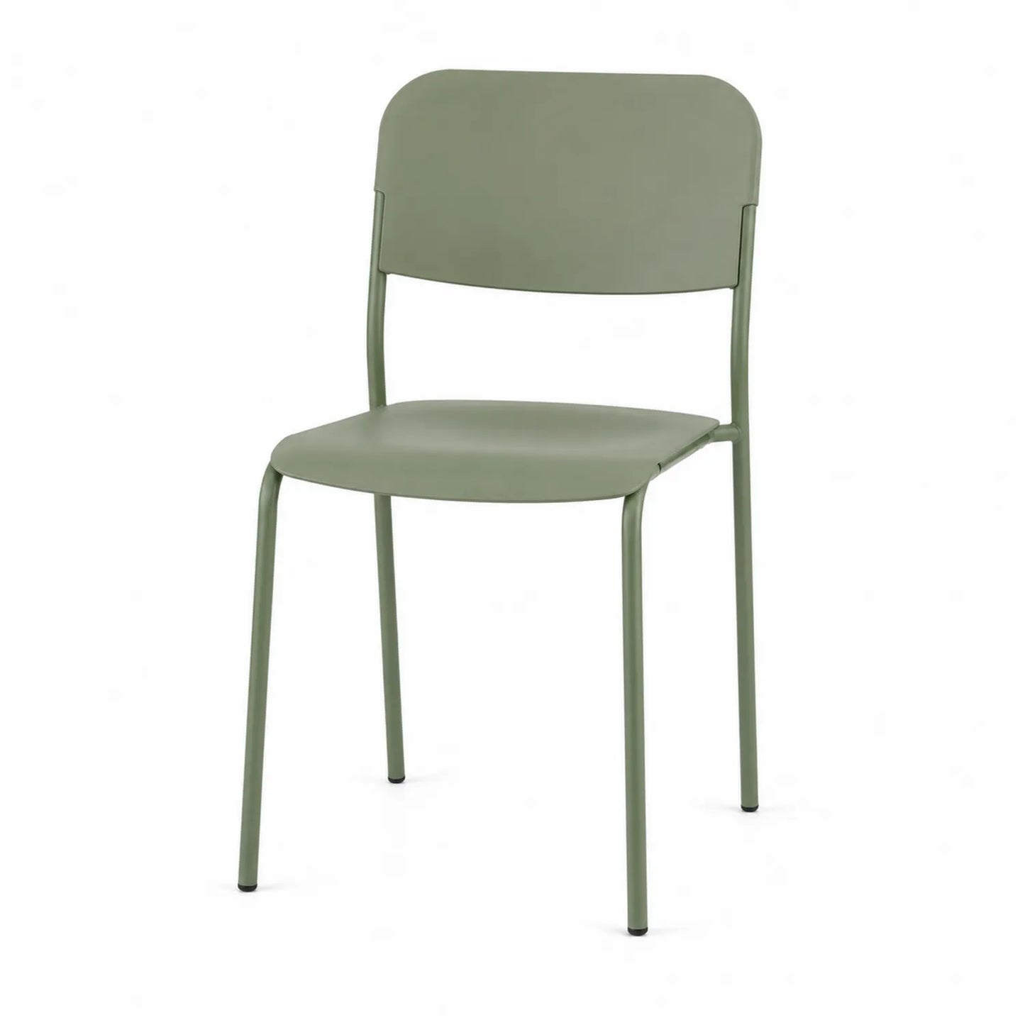 Silla de metal verde 54x50x80 cm