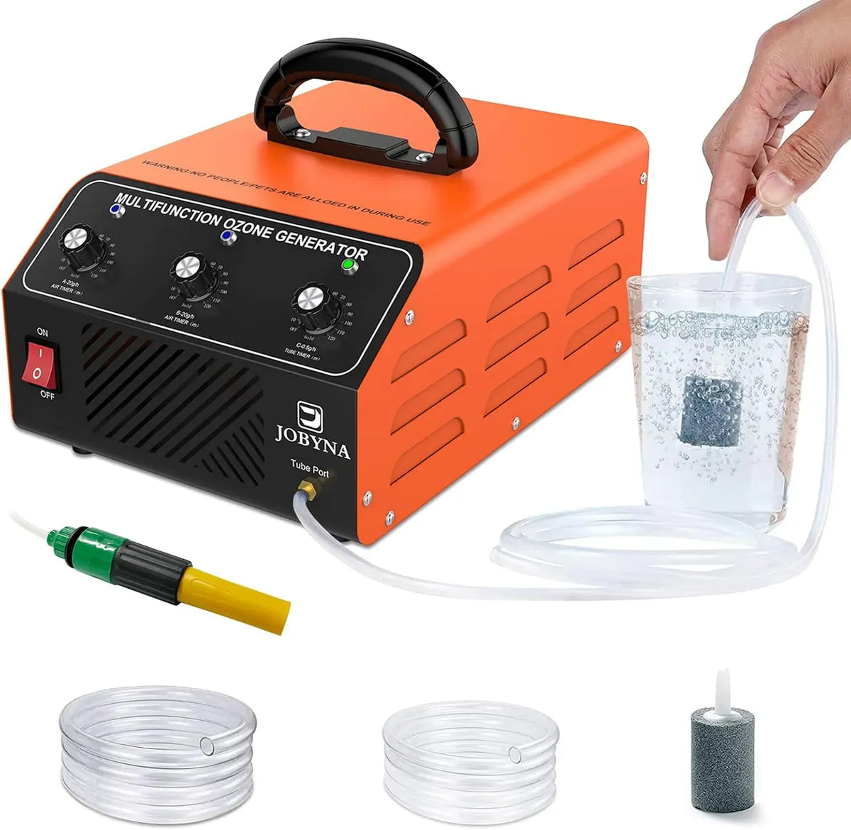 500mg/h Geruchsentferner, Ozongenerator, Ozongerät, Timer, Industrie, für Wasser, JOBYNA