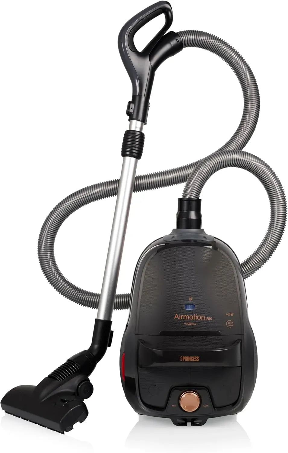 Princess 12m Staubsauger, 4 L, 800 W, 68 dB, Transportrollen, Leicht & Kompakt & großes Volumen 4L, 21 kPa, wendig mit 3 Rollen, HEPA-Filter, 4,5 kg