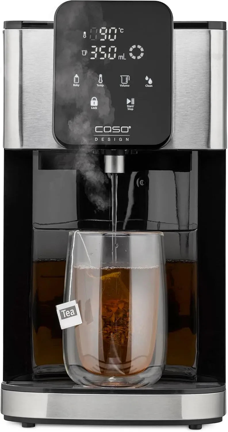 Caso HW 1660 Heisswasserspender, Heißwasserbereiter, 4 L, 2600 W, 40 bis 100 °C, großer Wassertank, für Babynahrung