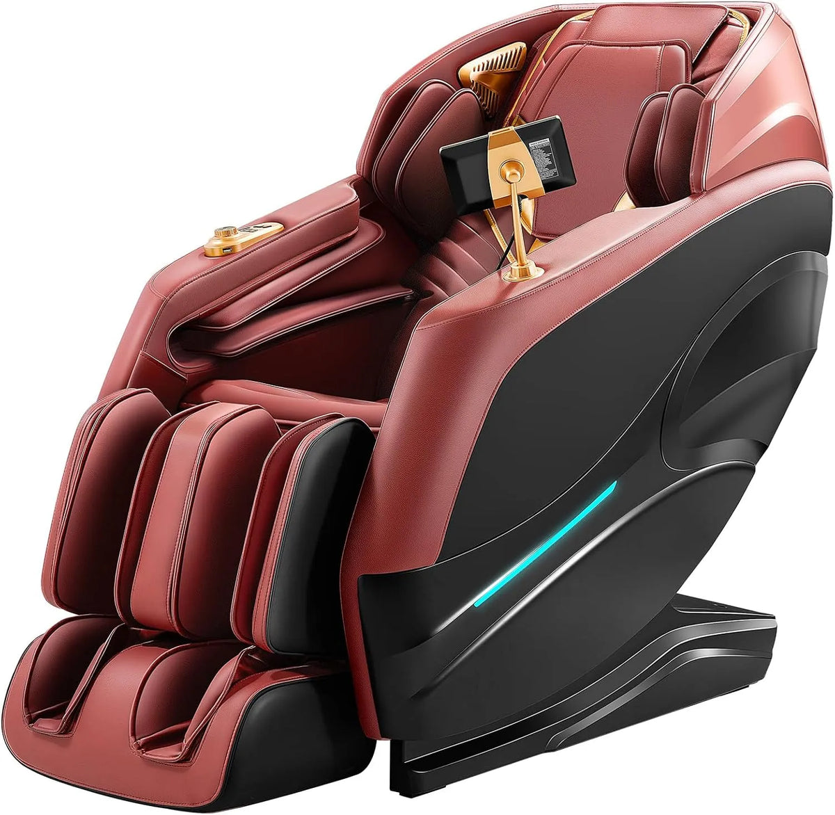 Relax- und Massagesessel, DUANDUAN, Bluetooth, 4D Ganzkörper Shiatsu Massage, SL-Schiene, KI-Sprachsteuerung