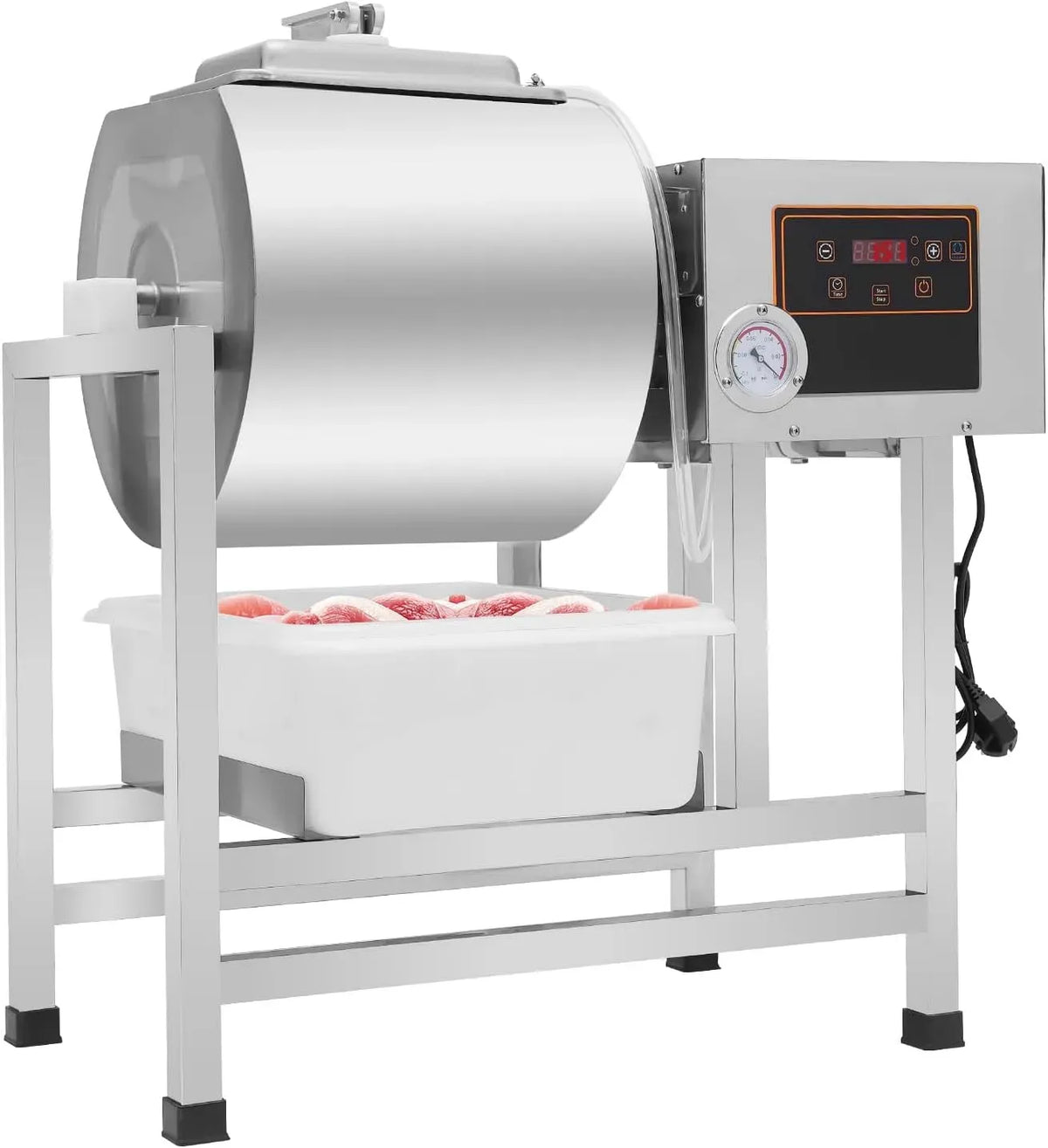 1-99min Vakuum-Mariniermaschine, Fleischmariniermaschine, Mariniergerät, 38 L, 240 W, Grill, gewerblich, Restaurant, Edelstahl