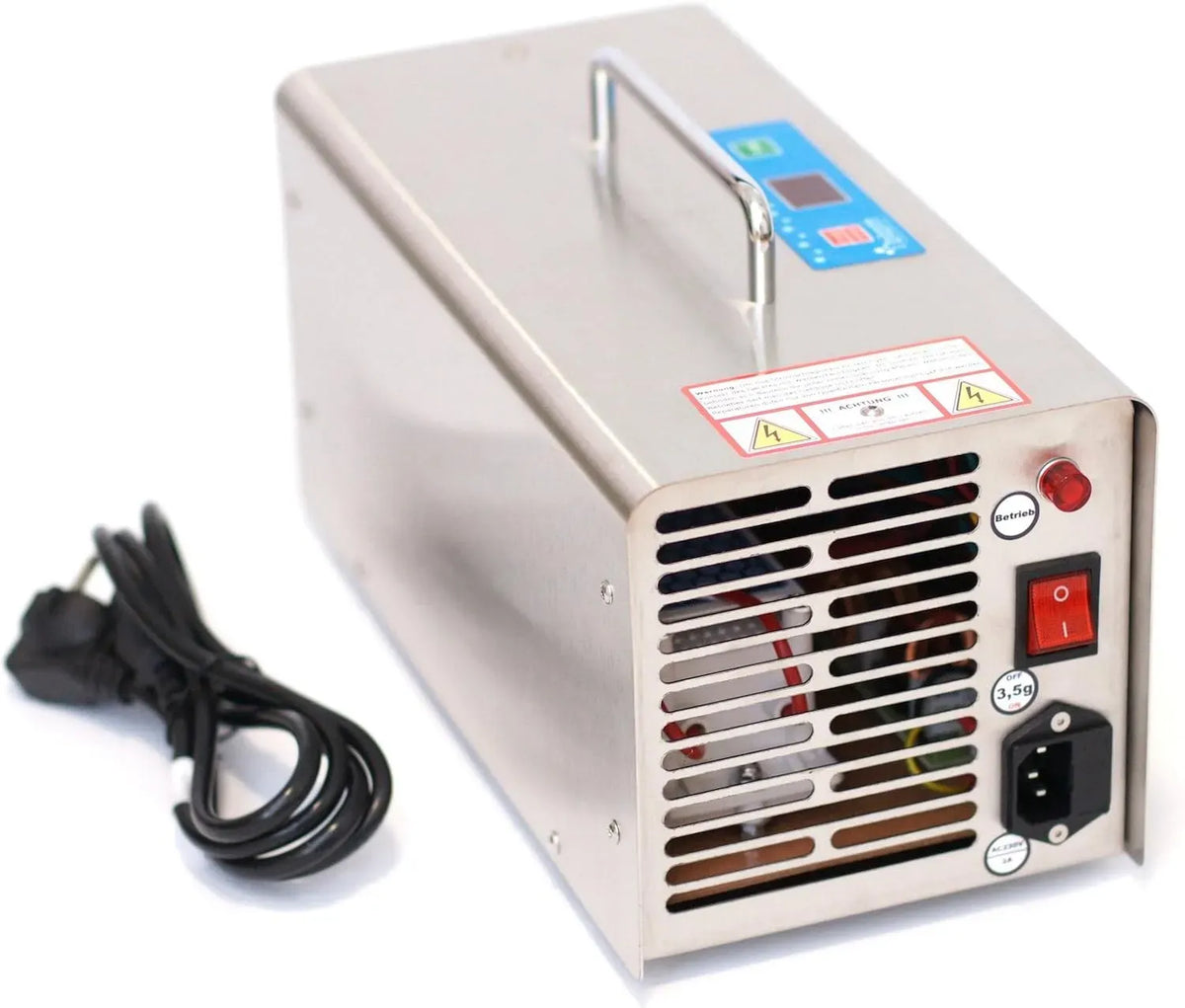 Luftreiniger, Profi 3500mg/h, 3,5 g, Luftreinigungsgerät, Ozongenerator 3,5g/h Ozonisator Ozongerät Ozon Luftreiniger NE3,5 für Auto und Wohnräume
