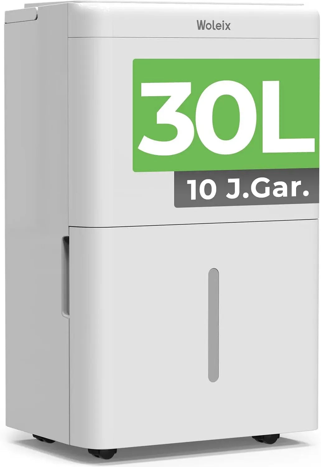 Luftentfeuchter, 30 L, 40 dB, Timer, Filter und 1M Ablaufschlauch, 10 J