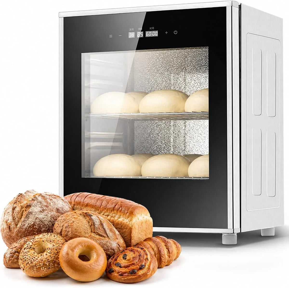 Brotgärschrank, 40 L, 20 bis 50 °C, 220 V, Pizza, Gebäck, gewerblich, Edelstahl