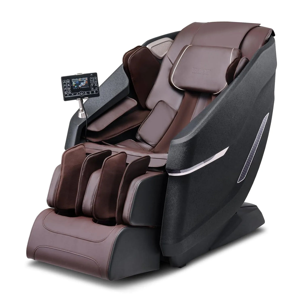 VEVOR Relax- und Massagesessel, Touch-Bedienung, Bluetooth, 3D-Optik, Luftkissen und Touchscreen 160 kg, 10 bis 18 Automatikmodi