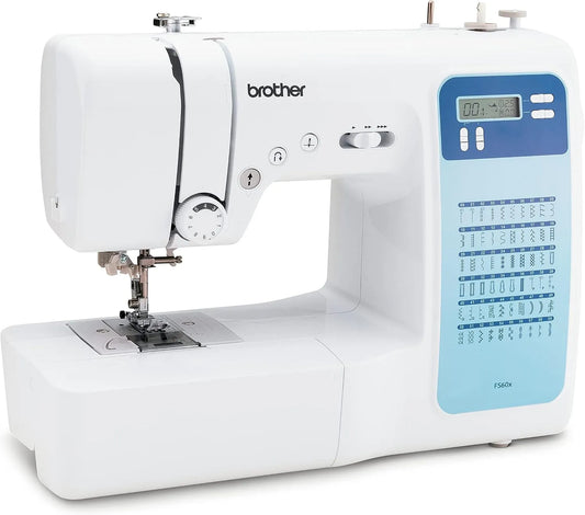 Brother FS60x Nähmaschine, elastisch, elektrische Nähmaschine, Weiß