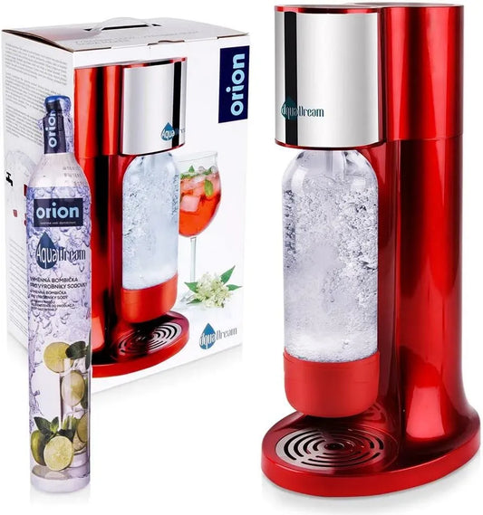 Siphonflasche, orion group Sprudler Wassersprudler Trinkwassersprudler Siphonflasche Rot, Rot
