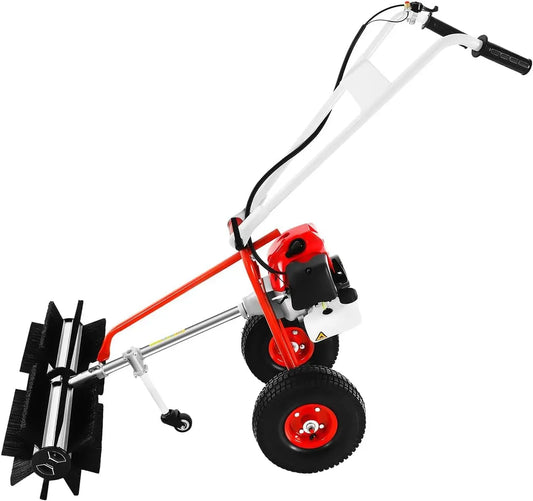 2-Takt 43CC Handschubkehr Maschine, WildkrautbüRste, Kehrmaschine, SchneefräSe, Entferner, Motor, Schneeräumgerät, Bodenkehrmaschine, 1,25 KW