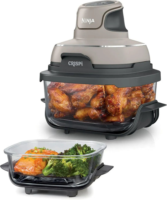 Ninja FN101EUST Heißluftfritteuse, 3,8 L, tragbar, Stein