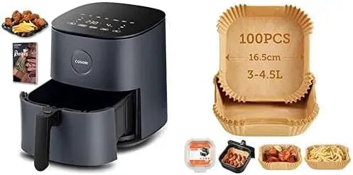 Heißluftfritteuse, COSORI, elektrische Fritteuse ohne Öl, L501Heißluftfritteuse & Backpapier für Heißluftfritteuse