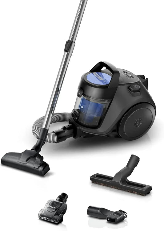Bosch Serie 2 BGS05BA2TH Staubsauger, 700 W, Hygiene, leise, Schwarz, Hygiene-Filter, 9m Kabel