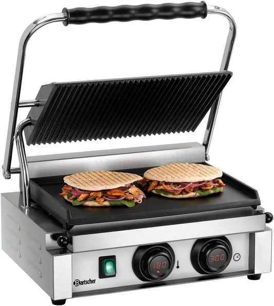 1GR Kontaktgrill, Kontaktgrill und Paninigrill, 230 V, Timer, Gastronomie, für Gastronomie