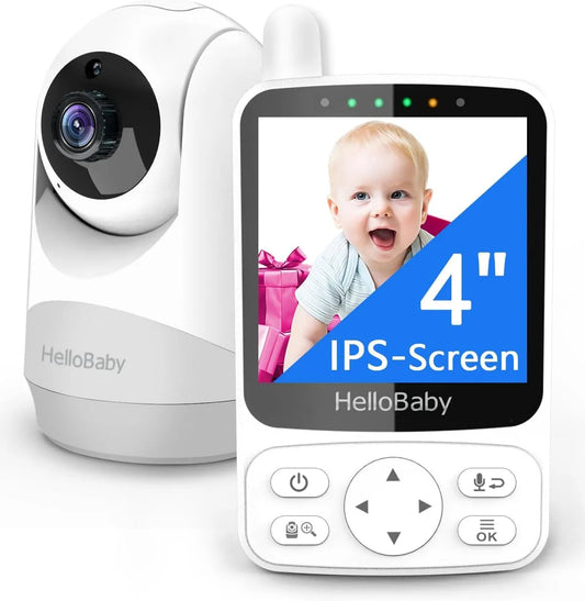 Monitor 1000ft 2-Wege-Audio, 29 Stunden Akkulaufzeit Babyfon, Infrarot-Nachtsichtkamera ECO-Modus