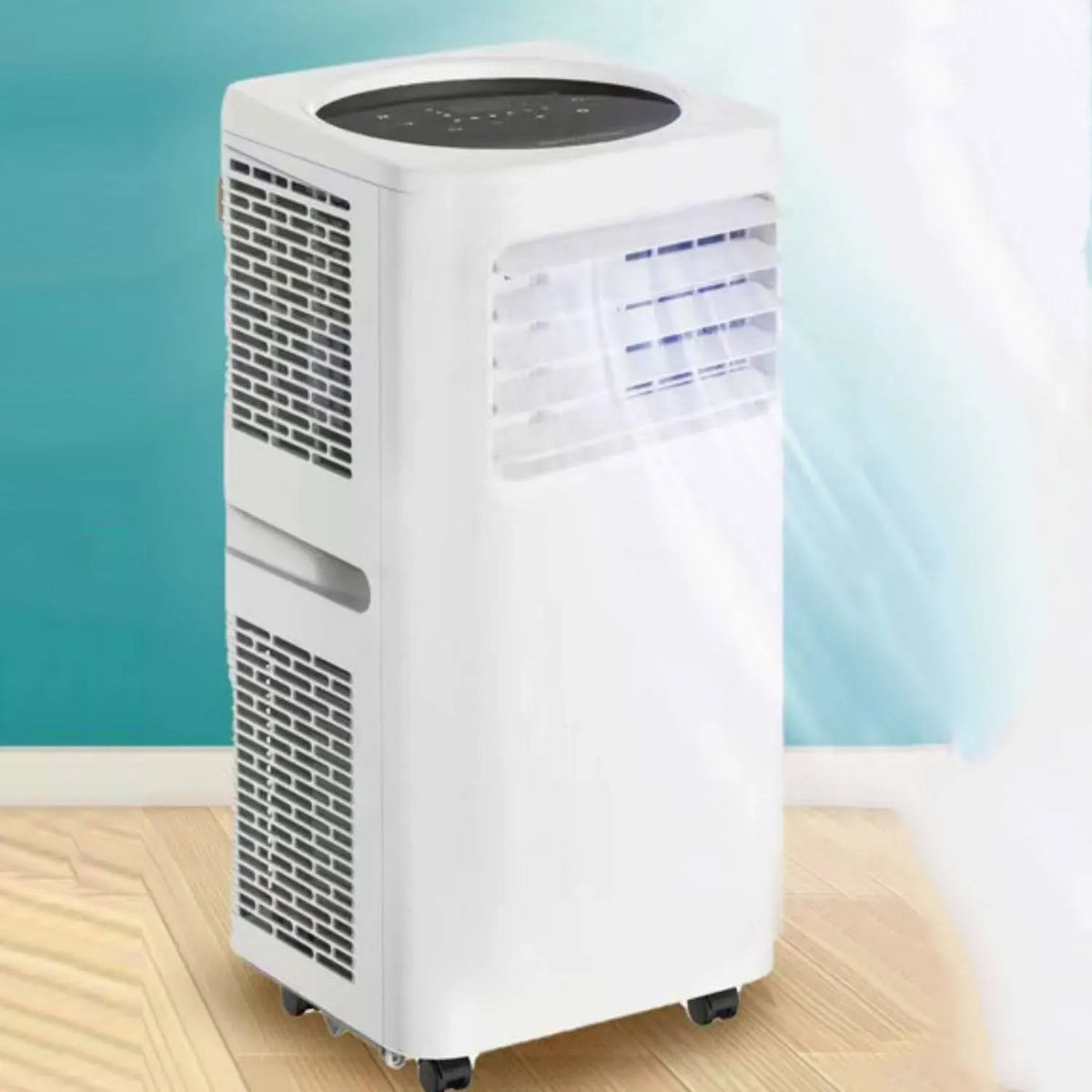 Klimaanlage 24-Stunden-Timer, tragbar, leise, intelligente AC-Einheit mit Ventilator und Luftentfeuchter, LED-Display