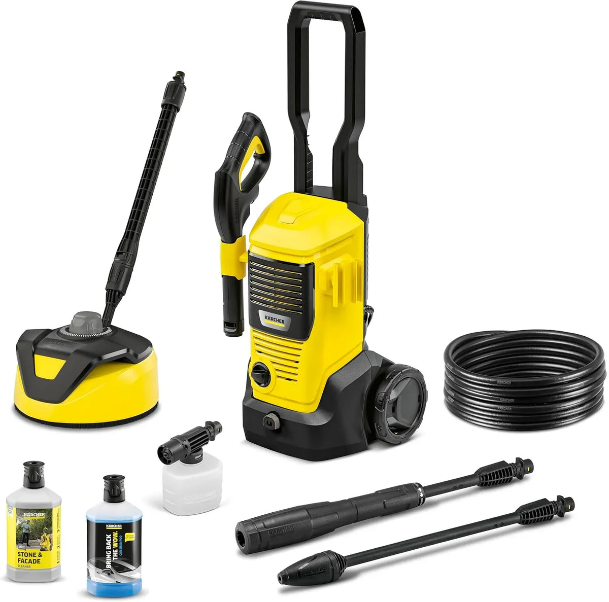 Kärcher K 4 Hochdruckreiniger, Hochdruc reiniger FJ Home, 130 bar, Fördermenge: 20 l/h, Flächenleistung: 30 m²/h, Gewicht: 5,7 g, HD-Pistole, VPS