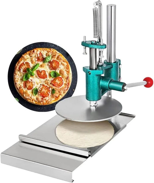 Nudelmaschine, 20 cm, Nudelbereiter, Teigroller, Pizza, Gebäck, Edelstahl, 20 cm/7,87 Zoll Haushalts-Pizza-Gebäckpresse