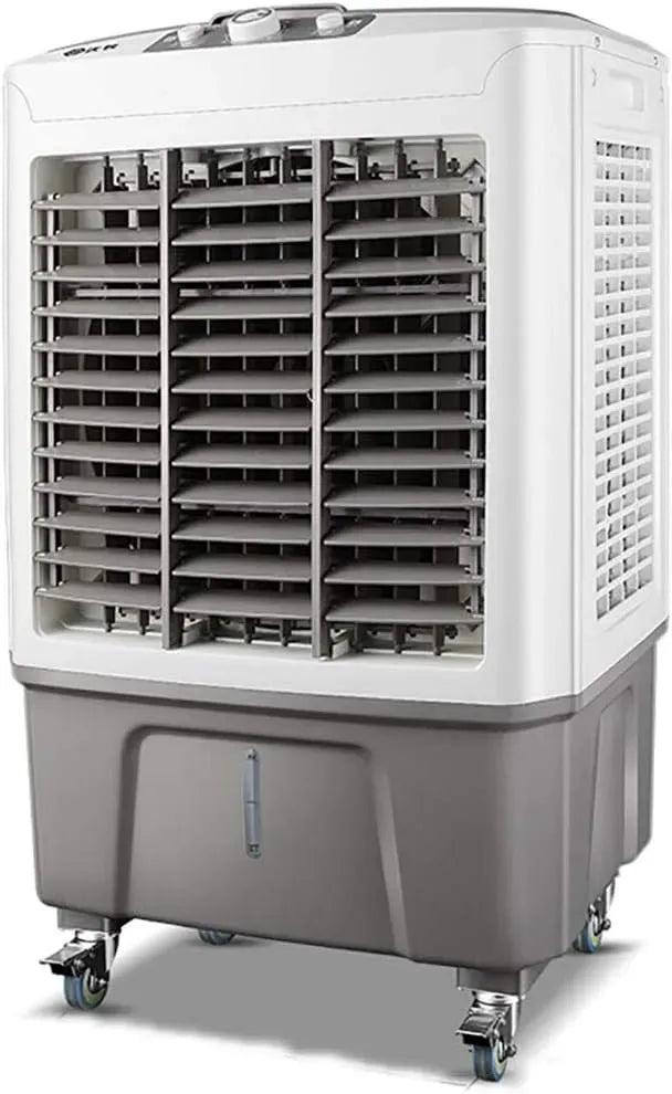 Luftkühler, 60 L, tragbar, 3 Geschwindigkeiten, Oszillation, großer Wassertank, leise, 120° Oszillation