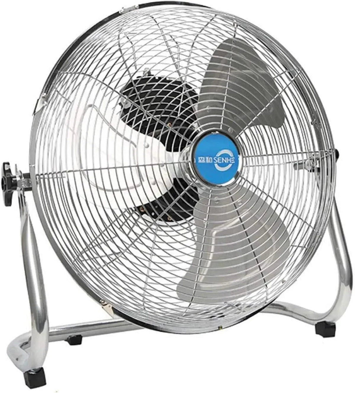 Ventilator, 22 Zoll, Schwarz, 56 Cm, Ventilator zur Luftzirkulation, Industrieventilator Mit 4 Geschwindigkeitsstufen