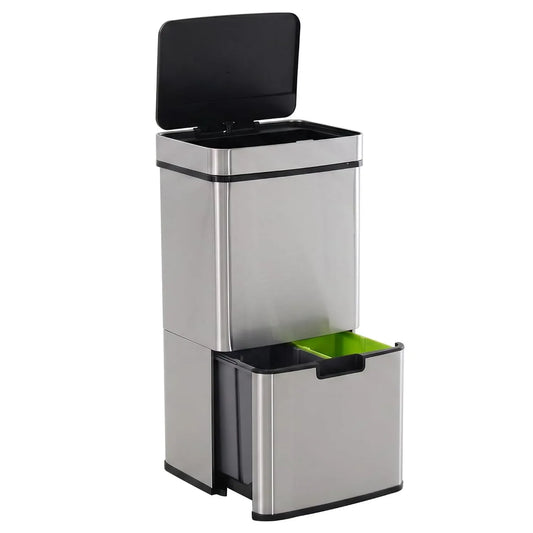 Sensor, 47 L, 12,5 L, Silber, für Küche Silber, HOMCOM