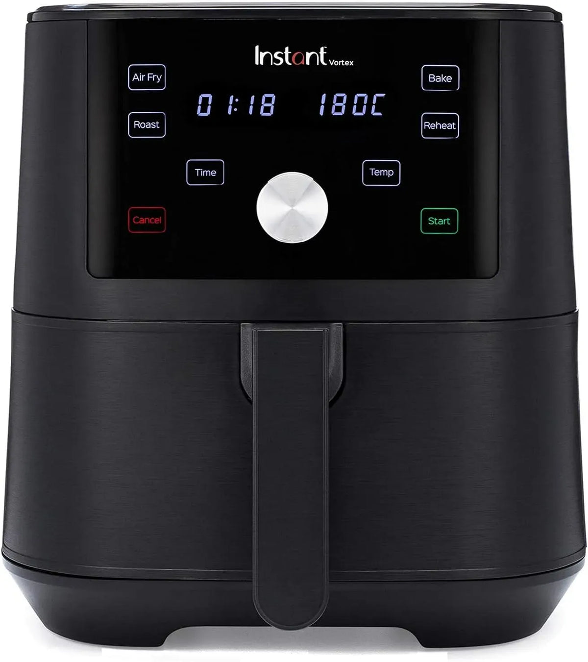 Backofen, 5,7 L, 1700 W, Schwarz, Ofen zum Backen, in-1-Heißluftfritteuse