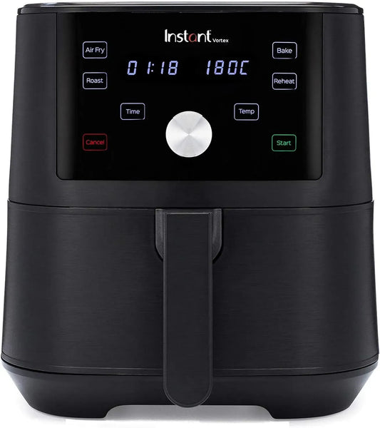 Backofen, 5,7 L, 1700 W, Schwarz, Ofen zum Backen, in-1-Heißluftfritteuse