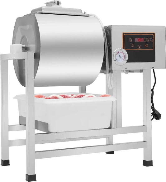 1-99min Vakuum-Mariniermaschine, Fleischmariniermaschine, Mariniergerät, 38 L, 240 W, Grill, gewerblich, Restaurant, Edelstahl