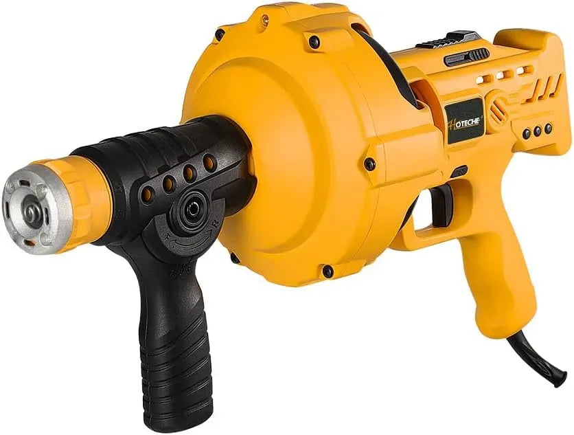 560RPM Rohrreiniger, Carbonbürste, 260 W, 7 m, Schwarz, für Abflussreinigung, Hoteche
