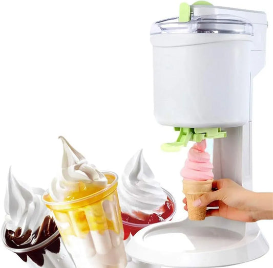 Eismaschine, Speiseeismaschine, Vollautomatischer Mini-Frucht-Eiswaffelhersteller