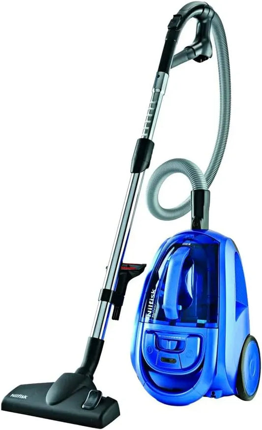 Staubsauger, Blau, elektrisches Staubsauggerät, Nilfisk Meteor Blue