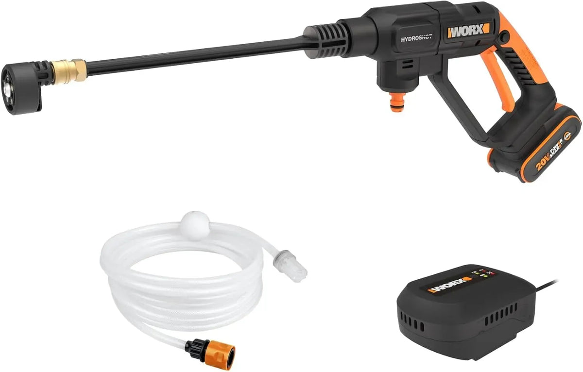 Hochdruckreiniger, 20 V, WORX WG621E, Hochdruckreinigungsgerät, Akku & Ladegerät