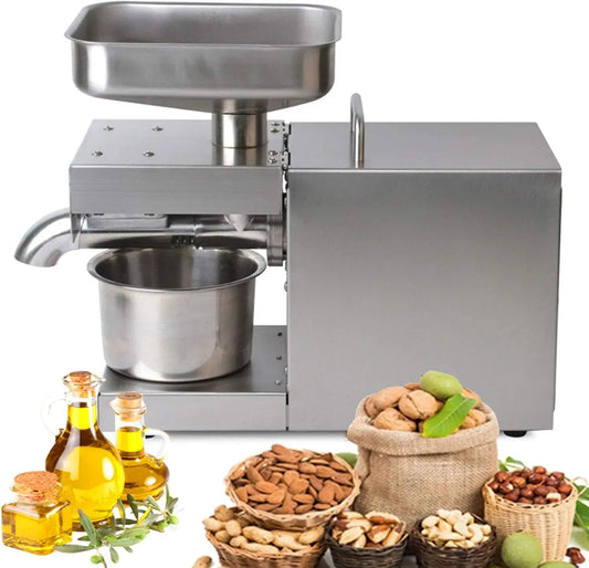 600W-Kaltpresse Lpresse Maschine, ÖLpressmaschine, ÖLpresse, 600 W, 220 V, Edelstahl, für Zuhause Und Gewerbe 220V 600W-Kaltpresse Und HeißPre