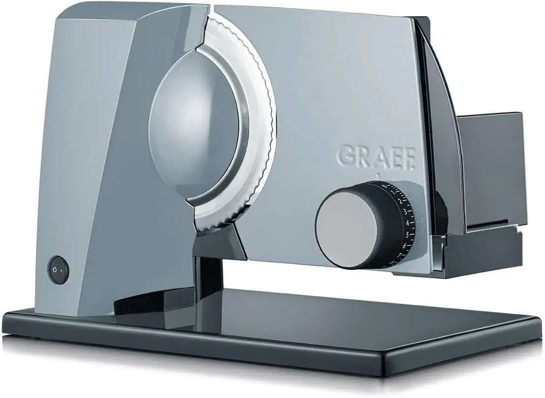GRAEF S11000 SKS110 Edelstahl-Wellenschliffmesser, Brotschneidemaschine, Energiesparmotor, Allesschneider, Schneidemaschine für Lebensmittel, 170 W