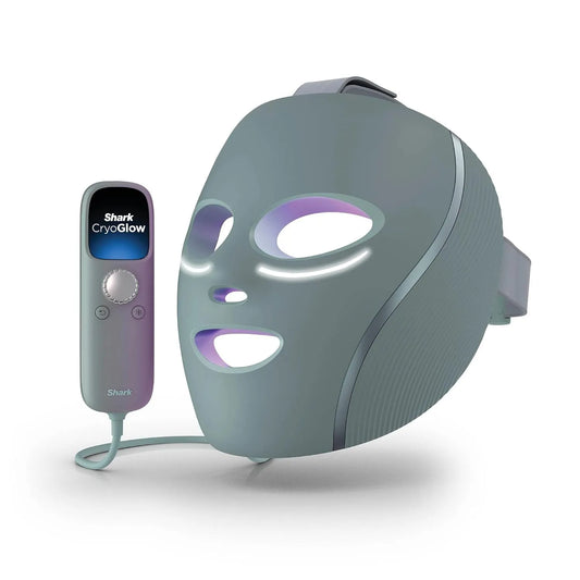 Aufbewahrungstasche, USB, LED, verstellbare, Shark CryoGlow LED Gesichtsmaske mit Unteraugenkühlung