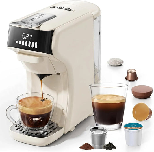 Espressomaschine, HIBREW H1B 6-in-1, Kaffeemaschine für Espresso, 20 Bar Kompakte Espressomaschine