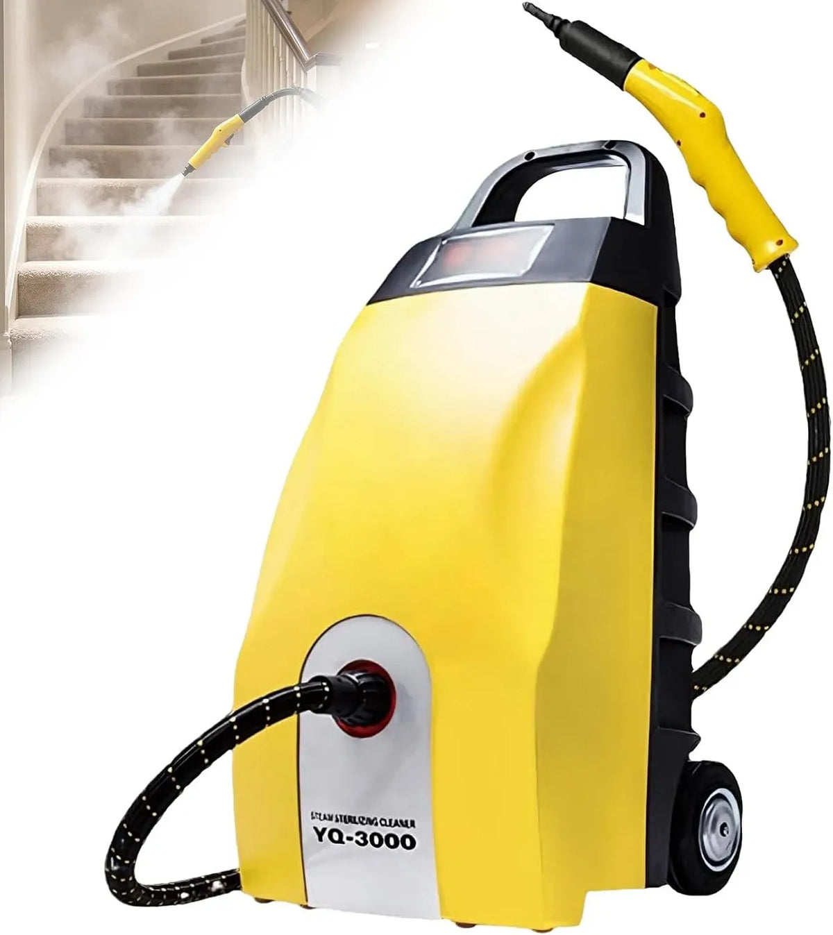 Dampfreiniger 20-30s, 3,5 L, Druckdampf, Dampfreinigungsgerät, Gewerblicher Dampfmopp Druckdampfreiniger mit Aufheizzeit