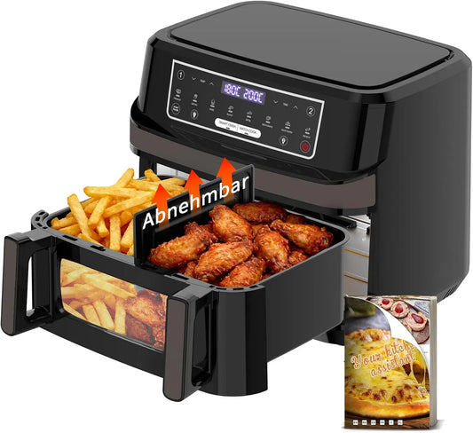 Heißluftfritteuse, 12 L, elektrische Fritteuse ohne Öl
