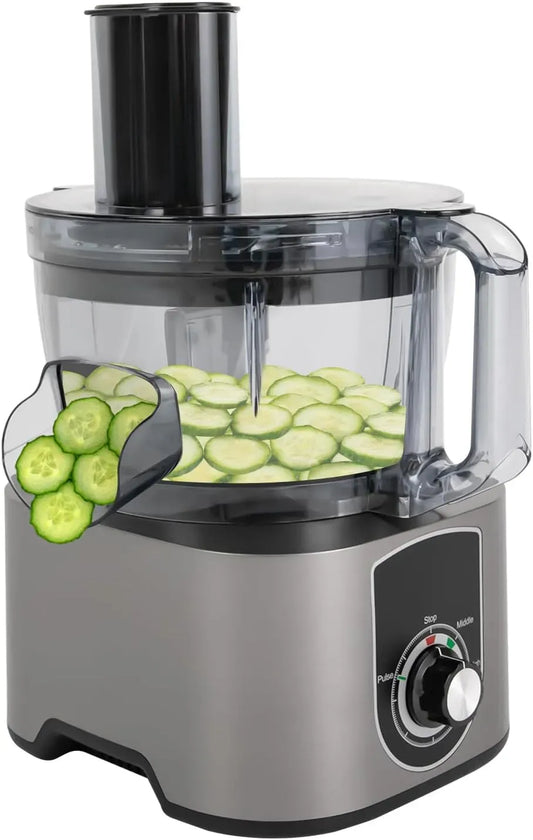 Küchenmaschine, 600 W, 3 in 1 Würfelschneider Obstschneidemaschine