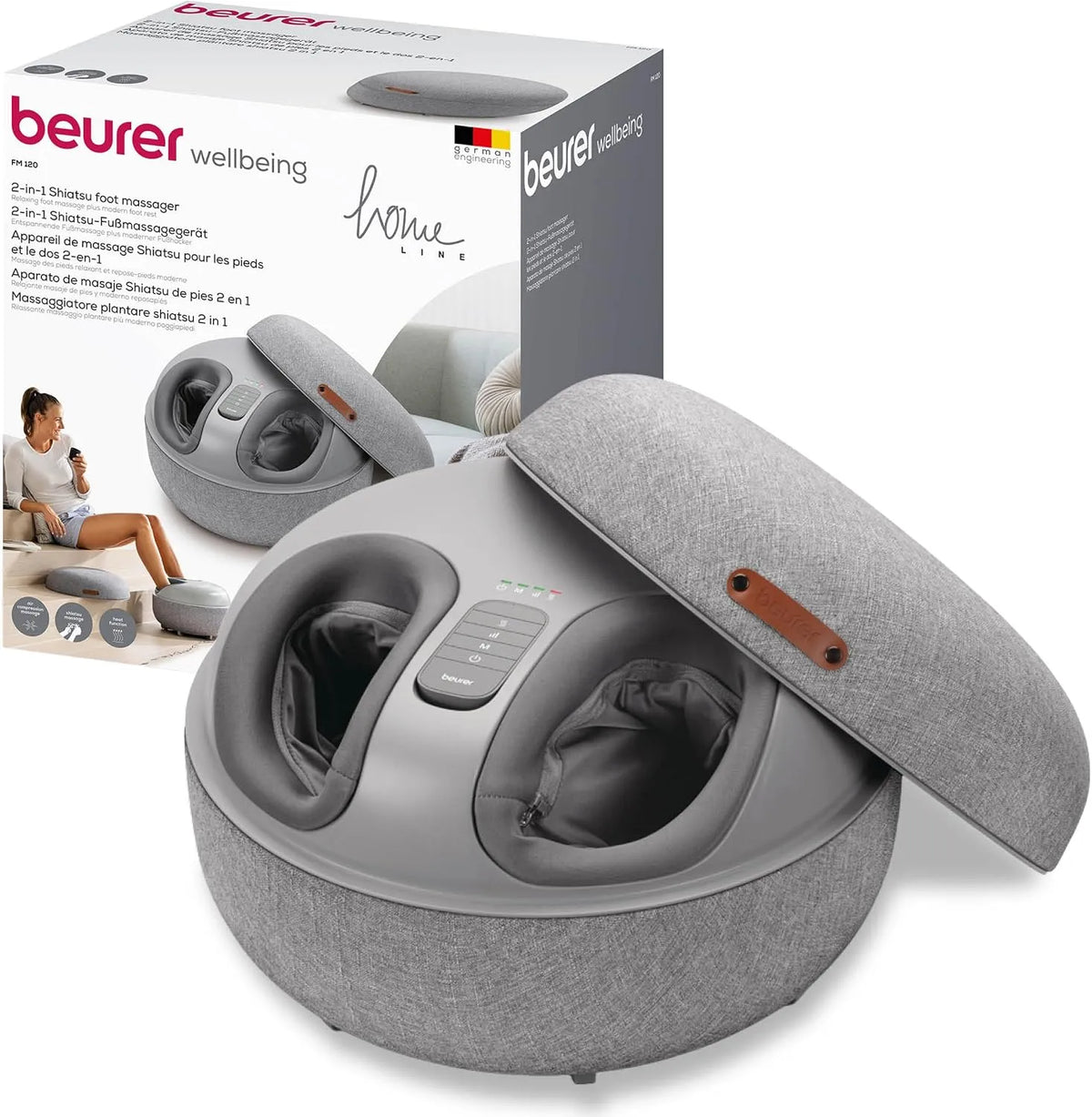 FM 120 2-in-1 Shiatsu-Fußmassagegerät, Wärmefunktion, Beurer