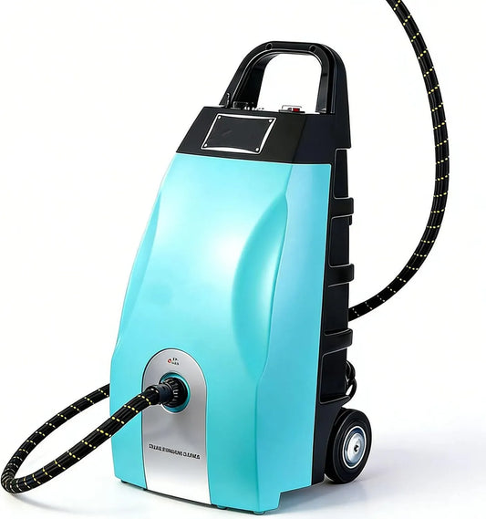 Dampfreiniger, 3,5 L, Druckdampf, tragbar, Blau
