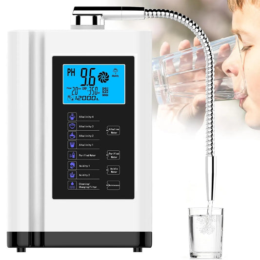 Wasserionisiergerät, Wasseraufbereiter, Filter, 8000 L, Weiß