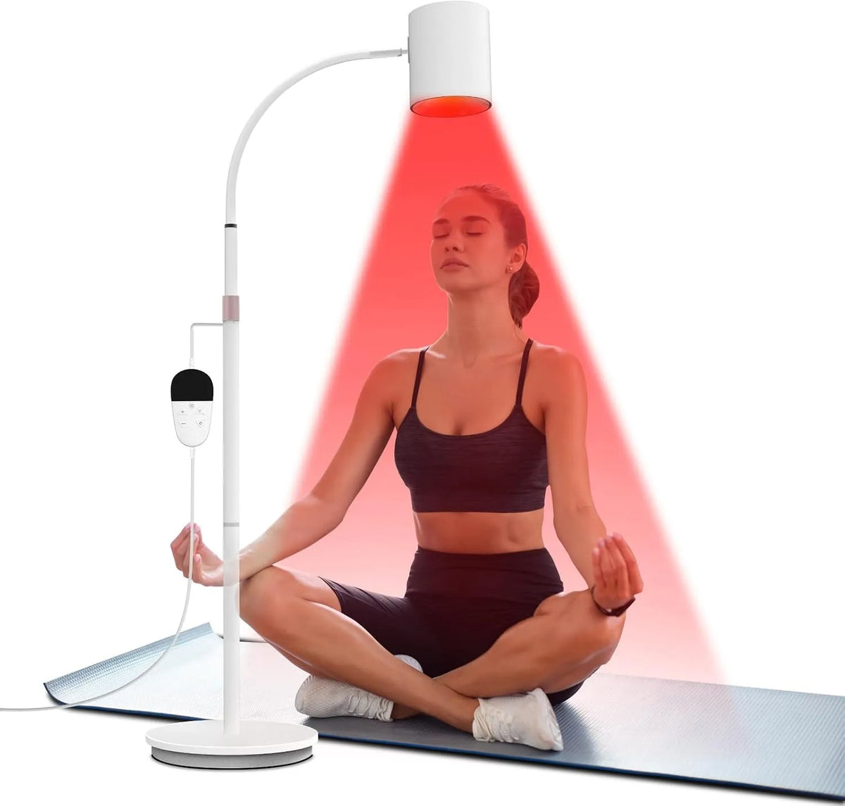 Rotlichtlampe, Infrarotlampe, 20 W, 660nm, 850nm, 940nm, Timer, für Büro/Zuhause