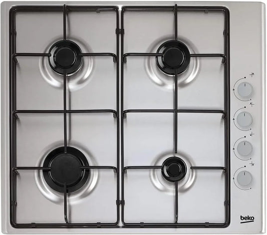 Beko HIGG641C3SX Acciaio inossidabile Da incasso 60 cm Gas 4 Fornello