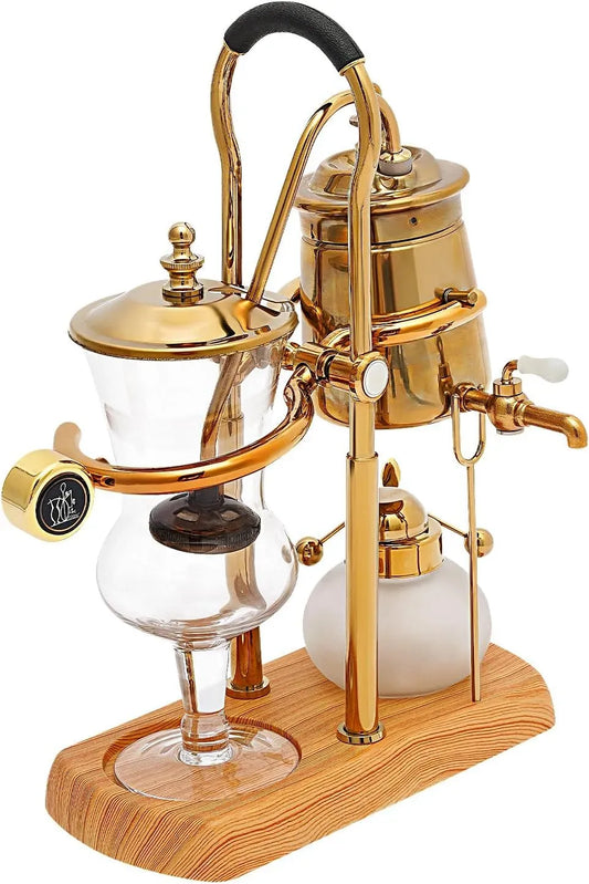 Kaffeemaschine 23.5x12x38cm, Antike Kaffeekanne mit Wasserhahn-Drehwinkel 180°
