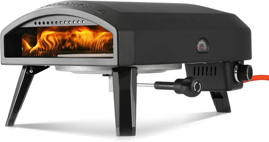 Elektrischer Pizzaofen, 12 Zoll, Outdoor, Ofen zum Backen, EchoSmile 12' Pizzaofen Gas Outdoor